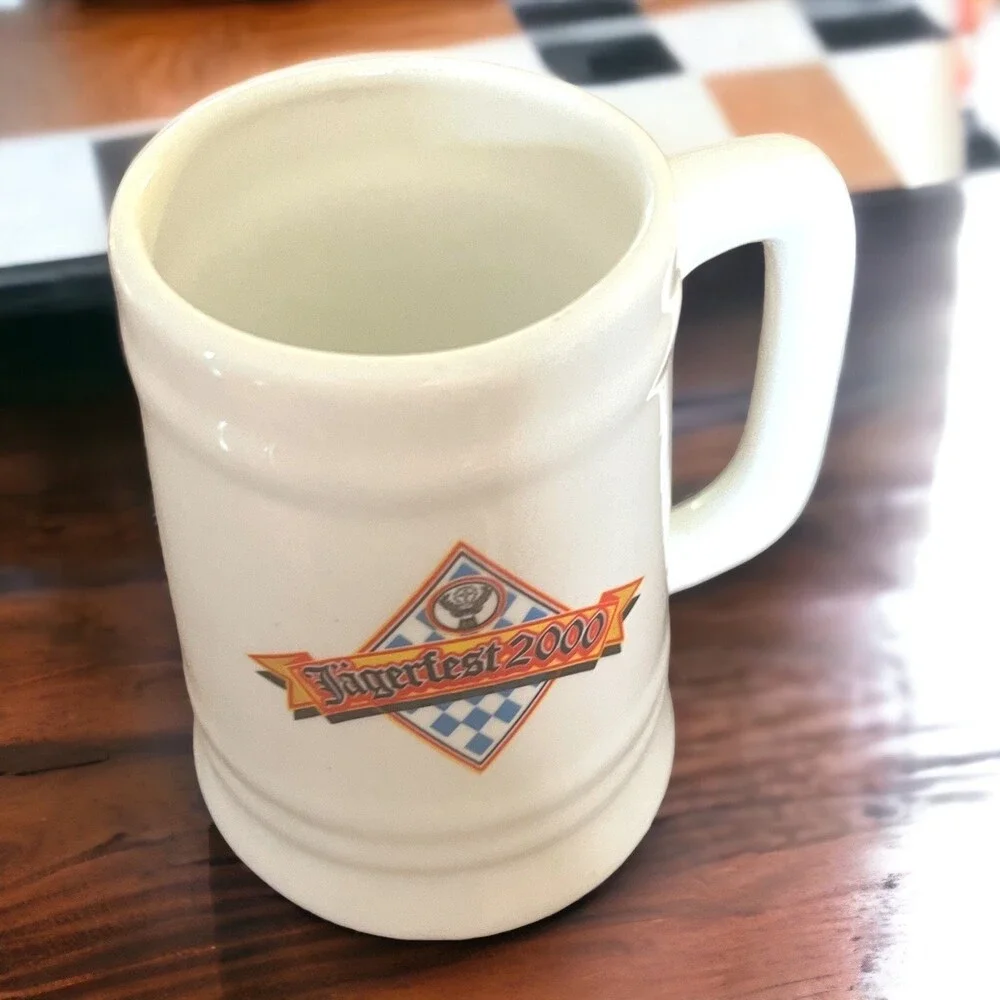Vintage Jäegermeister Jagerfest 2000 Beer Mug Stein Stag Buck Hunter Octoberfest